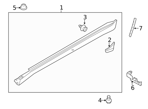 Exterior Trim - Pillars for 2011 INFINITI M56 #0