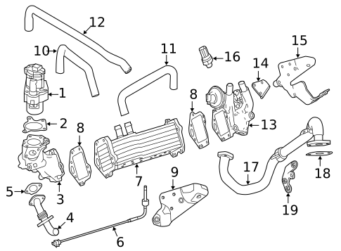 EGR System for 2018 Mercedes-Benz Sprinter 3500 #0