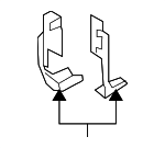 30781452 - Body: Rear Panel Bracket for Volvo: C30, C70, S40, V50 Image