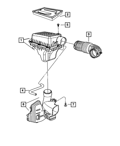 Air Cleaner for 2008 Dodge Charger #1