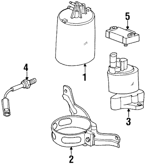 Emission Components for 2001 Saturn SC2 #0