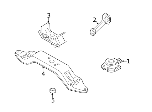 Engine & Trans Mounting for 2006 Subaru Legacy #1