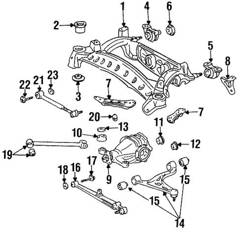 Rear Suspension for 1996 Toyota Supra #0