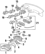 39700SR2A82 - : Clock for Honda Image