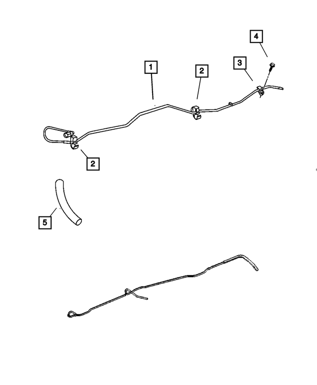 52102442AA - Fuel: Fuel Tube for Mopar Image image