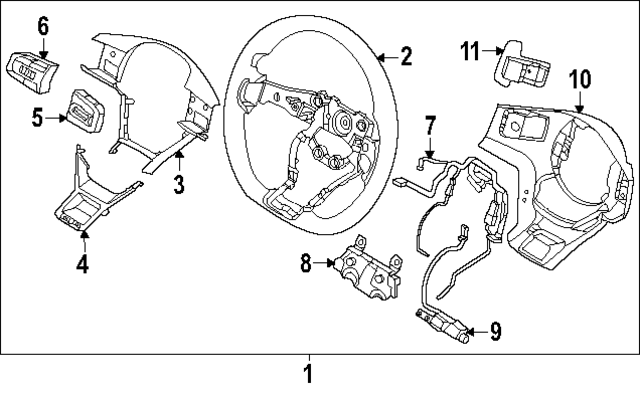 56111L2600 - : Steering Wheel for Kia Image