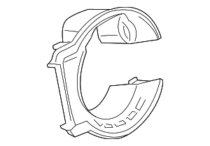 2014-2015 Chevrolet Volt Charging Port Housing Bezel 22860833 GM ...
