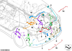61125A831B2 - : Rep.Wiring Harness Wheel Well Rear Left for BMW Image