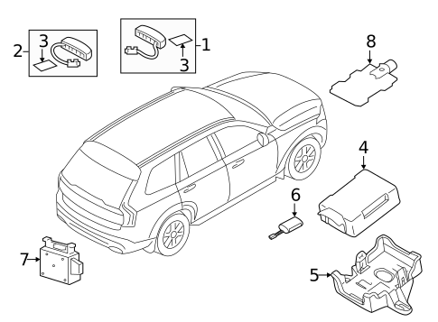 Communication System Components for 2019 Volvo XC90 #3