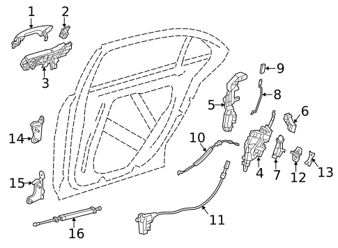 Rear Door for 2021 Mercedes-Benz E350 #2