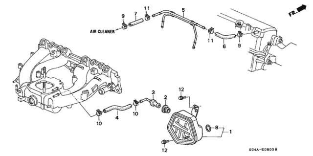 Breather Chamber (1) for 2000 Honda Civic #0