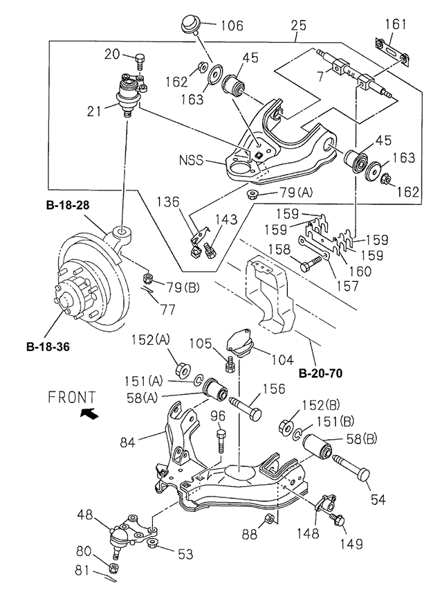 Front Lower Arm for 1998 Acura SLX #0