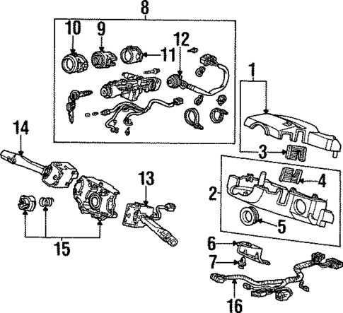 Switches for 1998 Isuzu Oasis #1