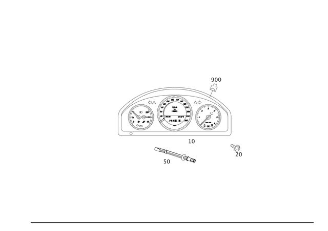 2049005507 - Electrical Equipment and Instruments: Instrument Cluster for Mercedes-Benz Image image