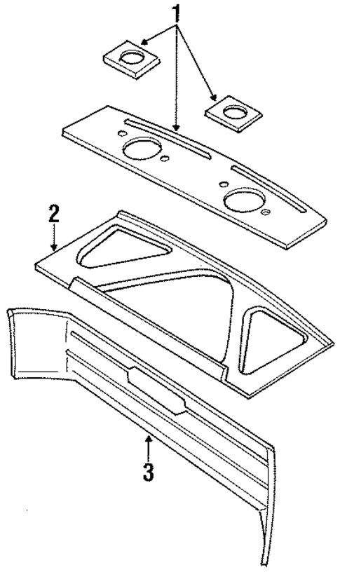 Interior Trim - Rear Body for 1991 Toyota Cressida #0