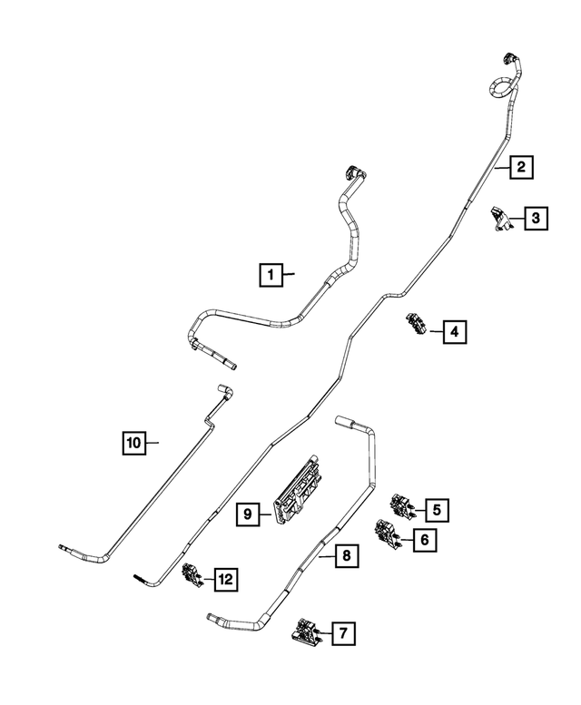 68166754AC - Fuel: Fuel Vapor Tube for Mopar Image image