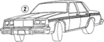 25503532 - Body: Stripe Tape for Buick: Electra, LeSabre Image