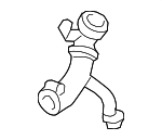 C2Z22155 - : Lower Hose for Jaguar Image