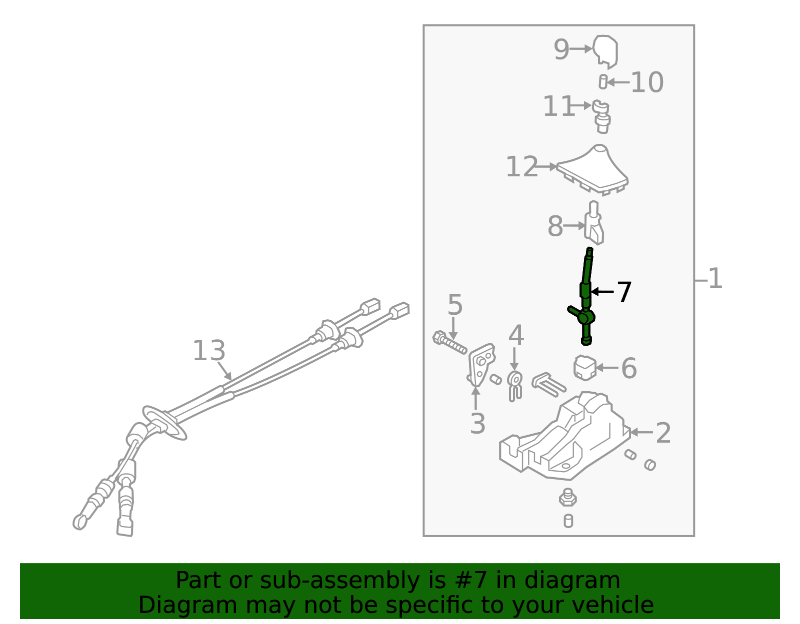 2019-2021 Hyundai Veloster Shift Lever 43720-J3100 | MotorMotor