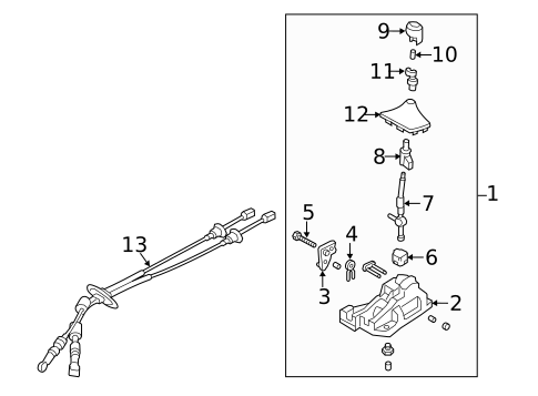 Shifter Housing for 2020 Hyundai Veloster #0
