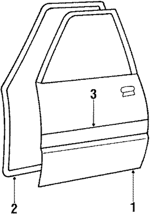 Front Door for 1985 Chevrolet Sprint #0