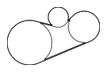 90916A2029 - Cooling System: Serpentine Belt for Toyota Image
