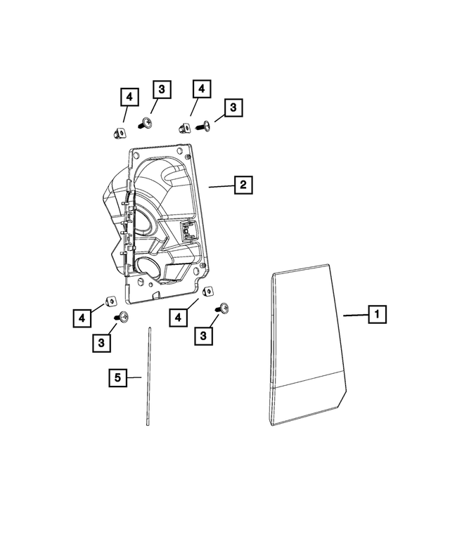 « 5XP08PDNAC – Body Sheet Metal Except Doors : Trappe à Carburant Volet pour Mopar Image »
