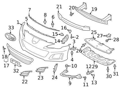 Bumper & Components - Front for 2017 Subaru BRZ #0