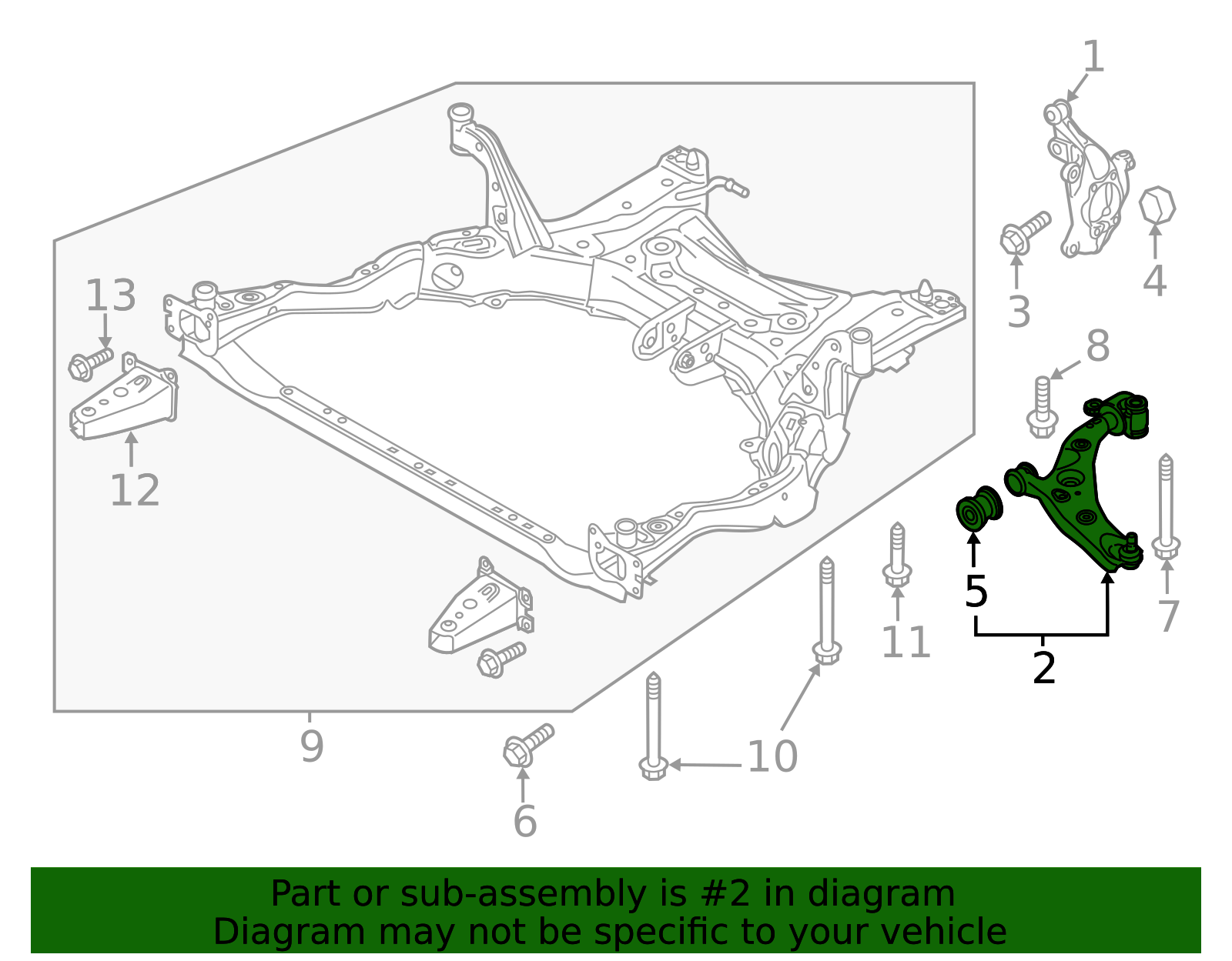 GHP9-34-350M - Lower Control Arm - 2014-2021 Mazda 6 | Mazda Swag