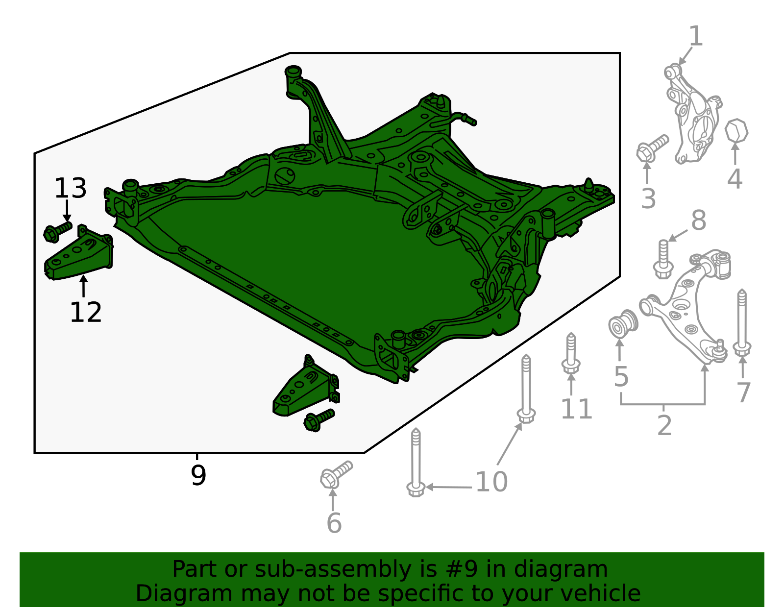2014-2017 Mazda 6 Engine Cradle GHP9-34-80XD | OEM Parts Online