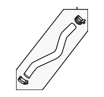 PB5Z8597B - Cooling System: Outlet Hose for Ford Image