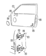 55275464AC - : Door Hinge, Lower for Mopar Image