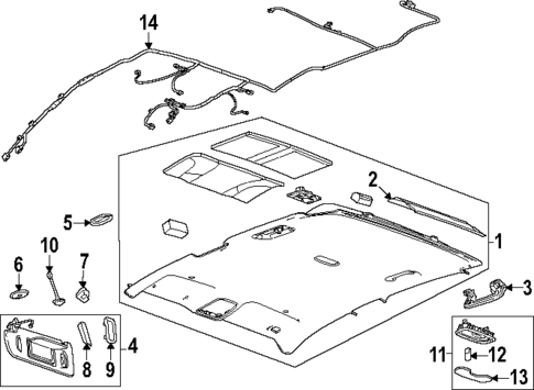 Interior Trim - Cab for 2022 Chevrolet Tahoe #2