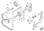 11287636378 - Engine: Ribbed V-Belt for BMW Image