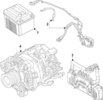 61215B80872 - Hybrid Components: Battery for BMW Image