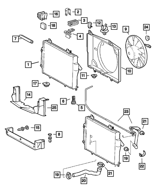 5135359AA - : Radiator Clamp for Mopar Image