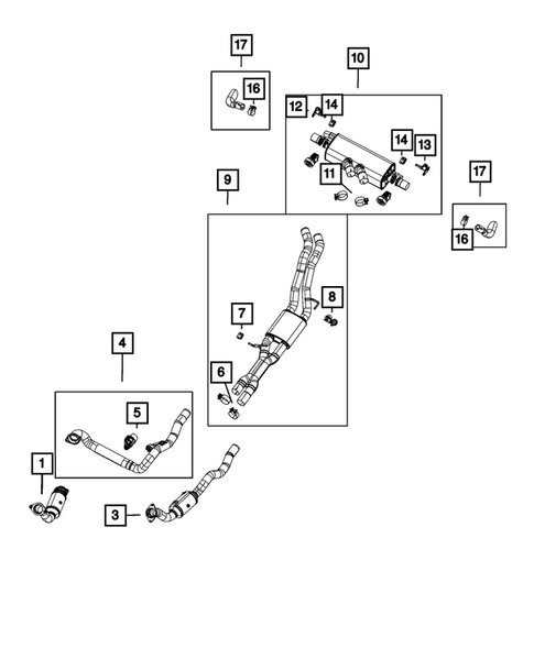 Exhaust System for 2023 Jeep Wrangler #0