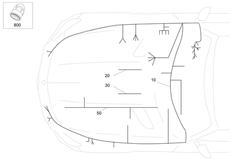 Engine Cable Harness, Body Mounted for 2021 Mercedes-Benz AMG GT C #0