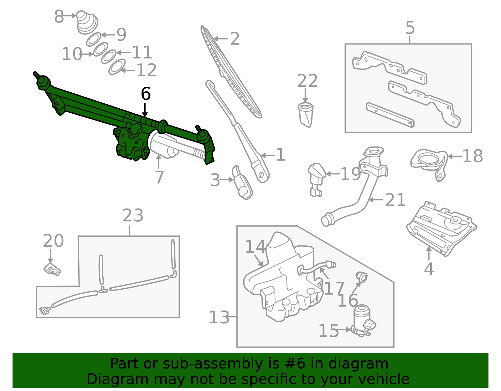 Autonation Range Rover DLB101770 - High-Quality Wiper Linkage for 1995-2002 Land Rover Range ...