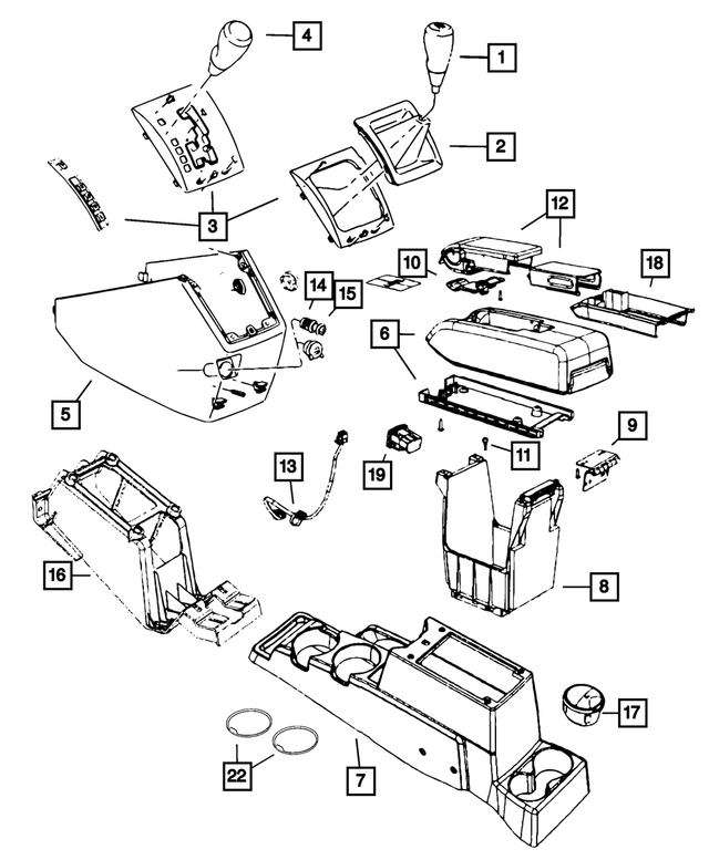 5108222AA - : Console Cup Holder Mat for Mopar Image