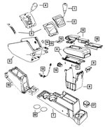 5108222AA - : Console Cup Holder Mat for Mopar Image