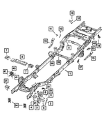 68455392AA - Frame, Bumper and Fascia: Chassis Frame Assembly for Ram: 3500 Image
