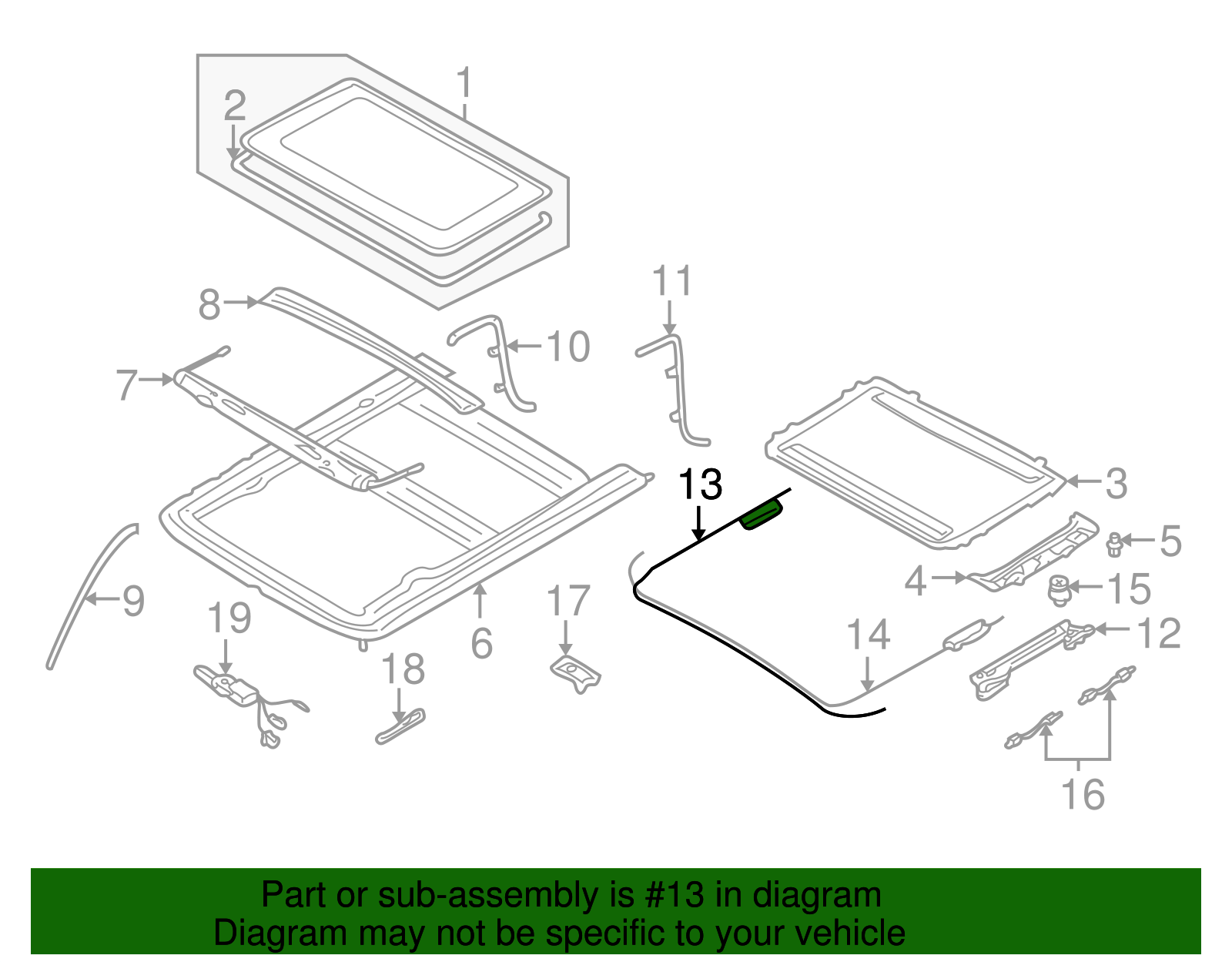 Frame Assembly Cable - Nissan (K1358-69V11)