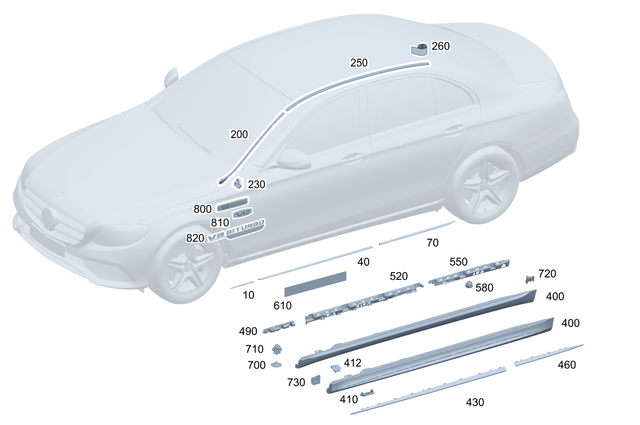 223694930064 - : Trim Bar for Mercedes-Benz Image