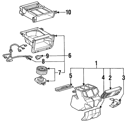 Heater for 1996 Toyota Previa #0