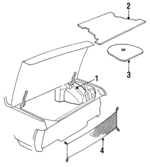 20292521 - Body: Spare Cover for Buick: Century | Oldsmobile: Cutlass Ciera, Cutlass Cruiser | Pontiac: 6000 Image image