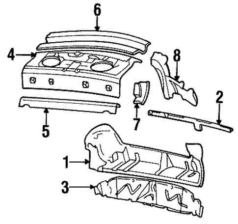 Rear Body for 1999 Chevrolet Lumina #0