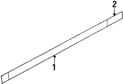 Exterior Trim - Pillars for 1994 Mercury Grand Marquis #0