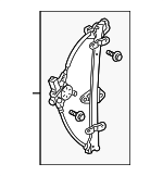 72210SHJA02 - : Window Regulator for Honda: Odyssey Image