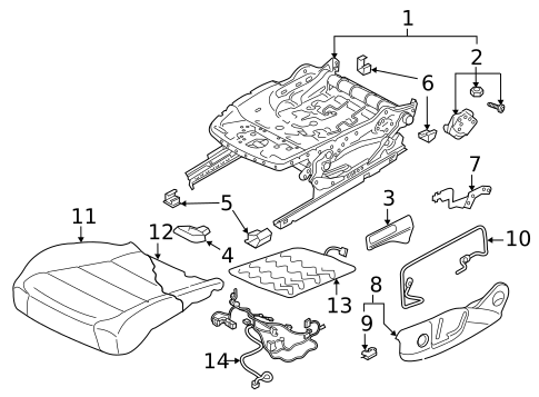 Front Seat Components for 2025 Volkswagen Taos #4